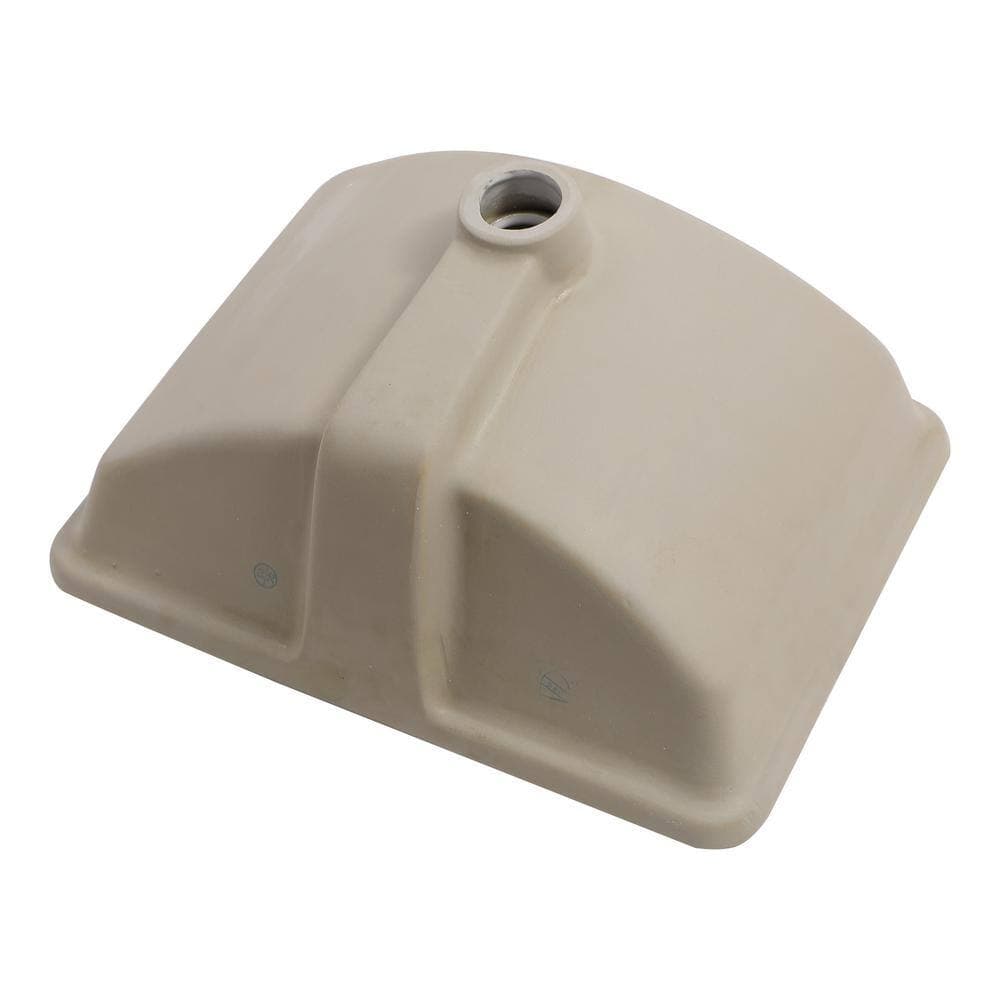 cadeninc 18.5 in. x 14 in. White Ceramic Rectangular Undermount Bathroom Sink with Overflow (3)