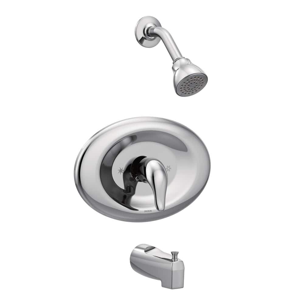 MOEN Chateau Single-Handle 1-Spray Tub and Shower Faucet in Chrome (Valve Included) (1)