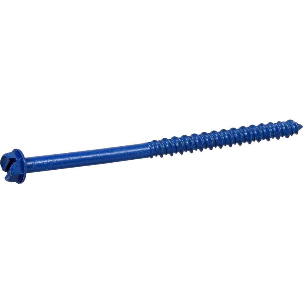 Unbranded 1/4 in. x 5 in. Hex Washer Head Concrete Screw (100-Pack) (1)