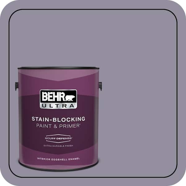 BEHR ULTRA 1 gal. #N560-4 Evening in Paris Extra Durable Eggshell Enamel Interior Paint & Primer (2)