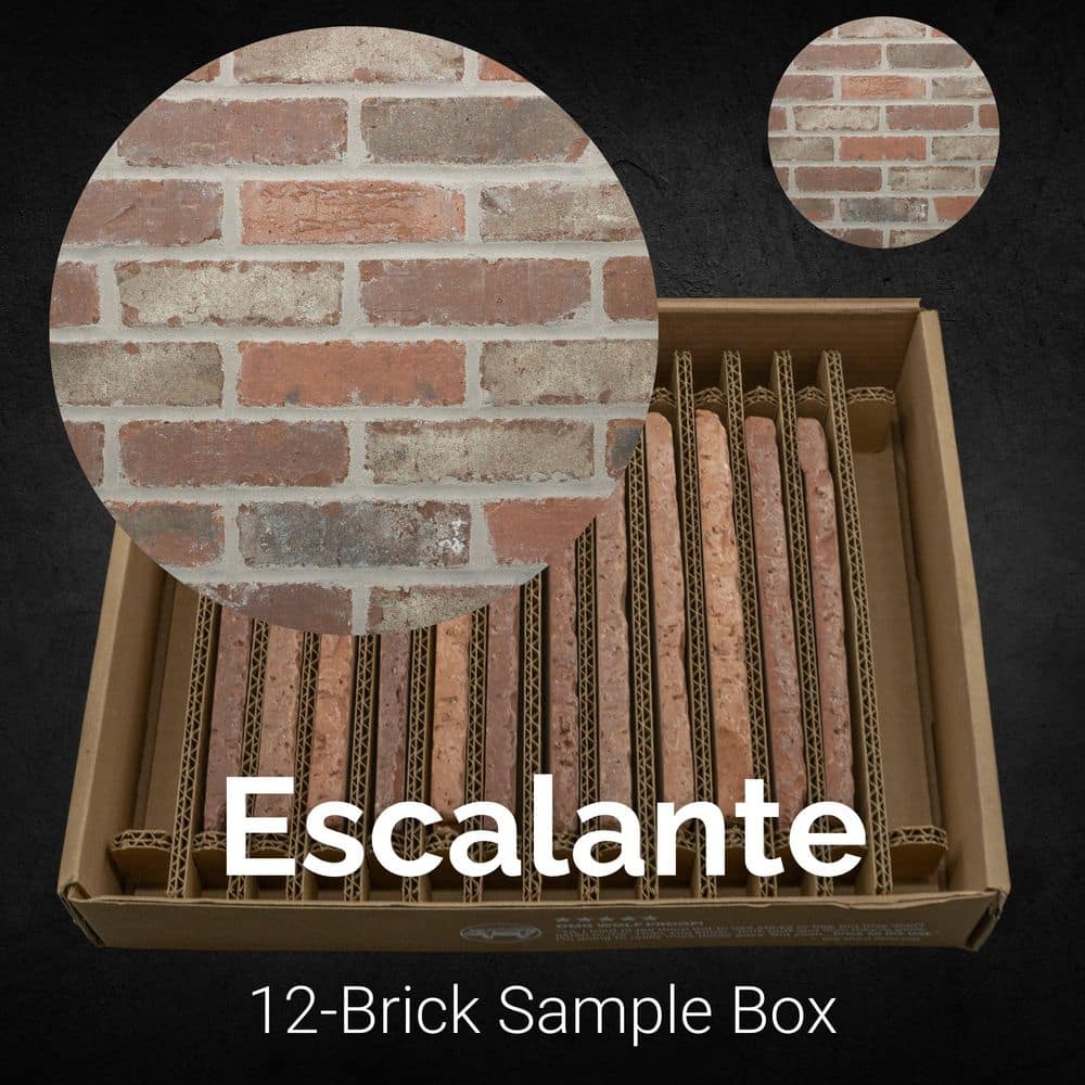 Old Mill Brick Sample Box Escalante Thin Brick 7.625 in. x 2.25 in. x 0.5 in. (1)
