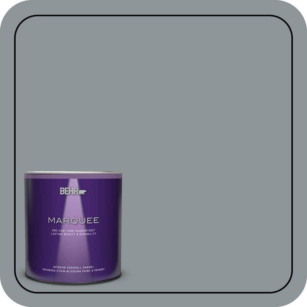 BEHR MARQUEE 1 qt. #N450-4 Moonquake One-Coat Hide Eggshell Enamel Interior Paint & Primer