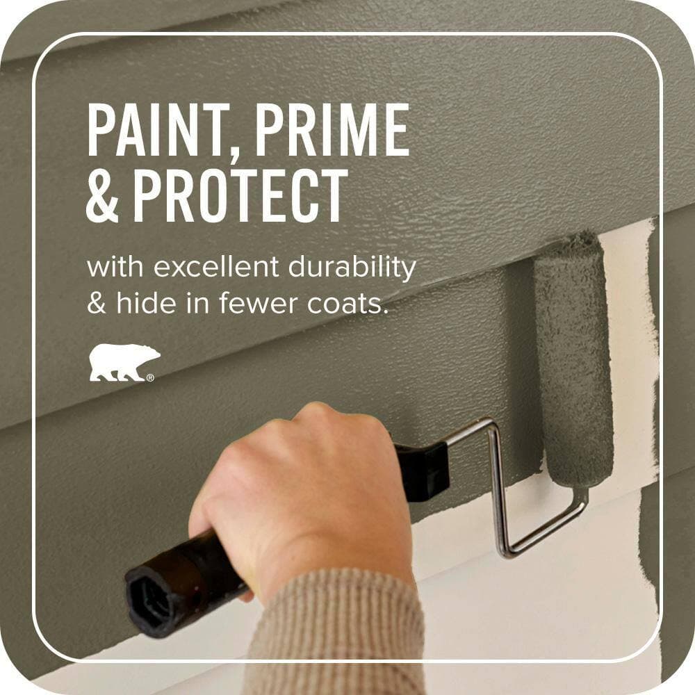 BEHR ULTRA 1 qt. #MQ6-28 Crushed Oregano Satin Enamel Exterior Paint & Primer (3)