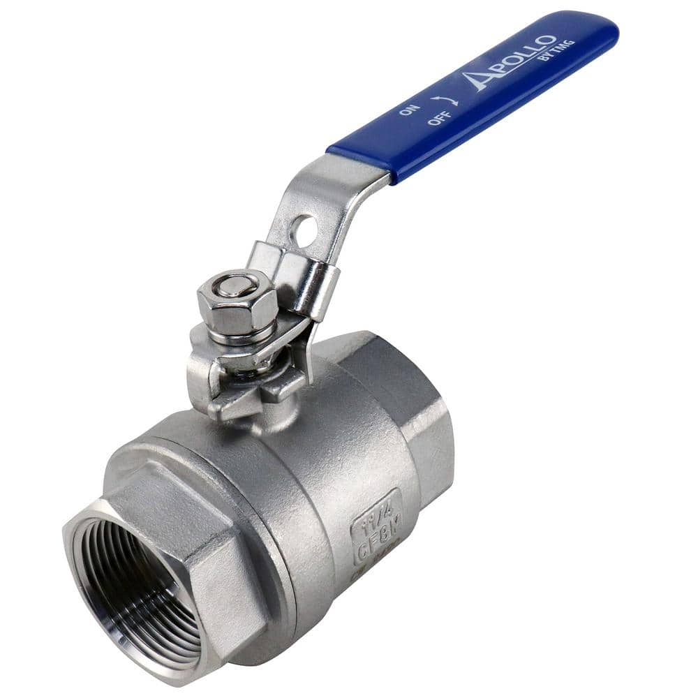 Apollo 1-1/4 in. Stainless Steel FNPT x FNPT Full-Port Ball Valve with Latch Lock Lever (3)