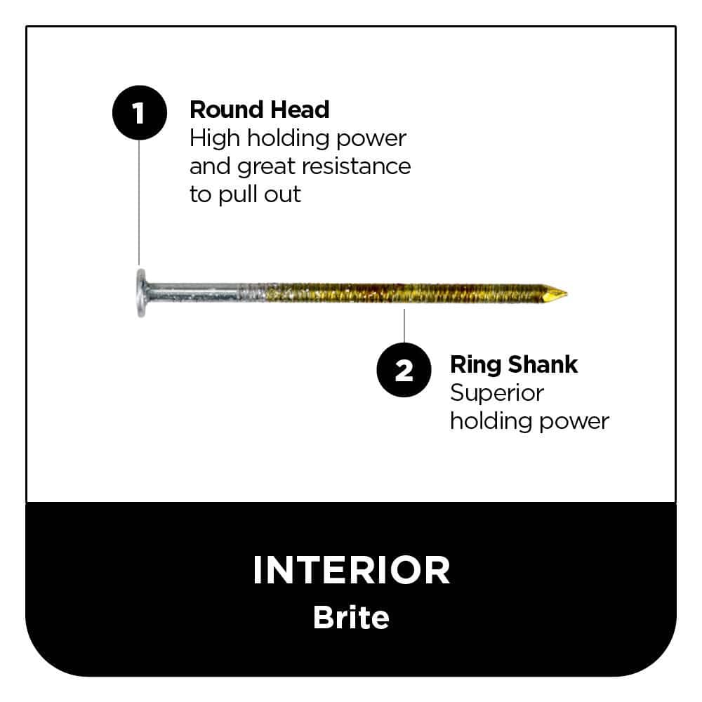 PRO-FIT 2-3/8 in. x 0.113in-Gauge 15° Bright Finish Ring Shank Wire Coil Framing Nails (3000 per Box) (3)