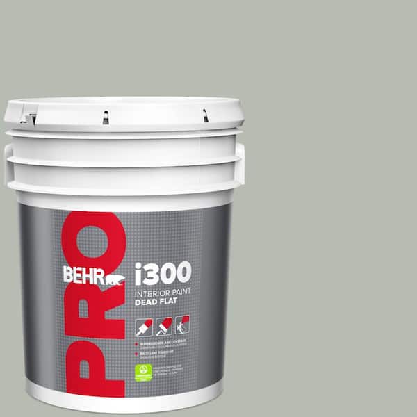 BEHR PRO 5 gal. #HDC-AC-21 Keystone Gray Dead Flat Interior Paint (2)