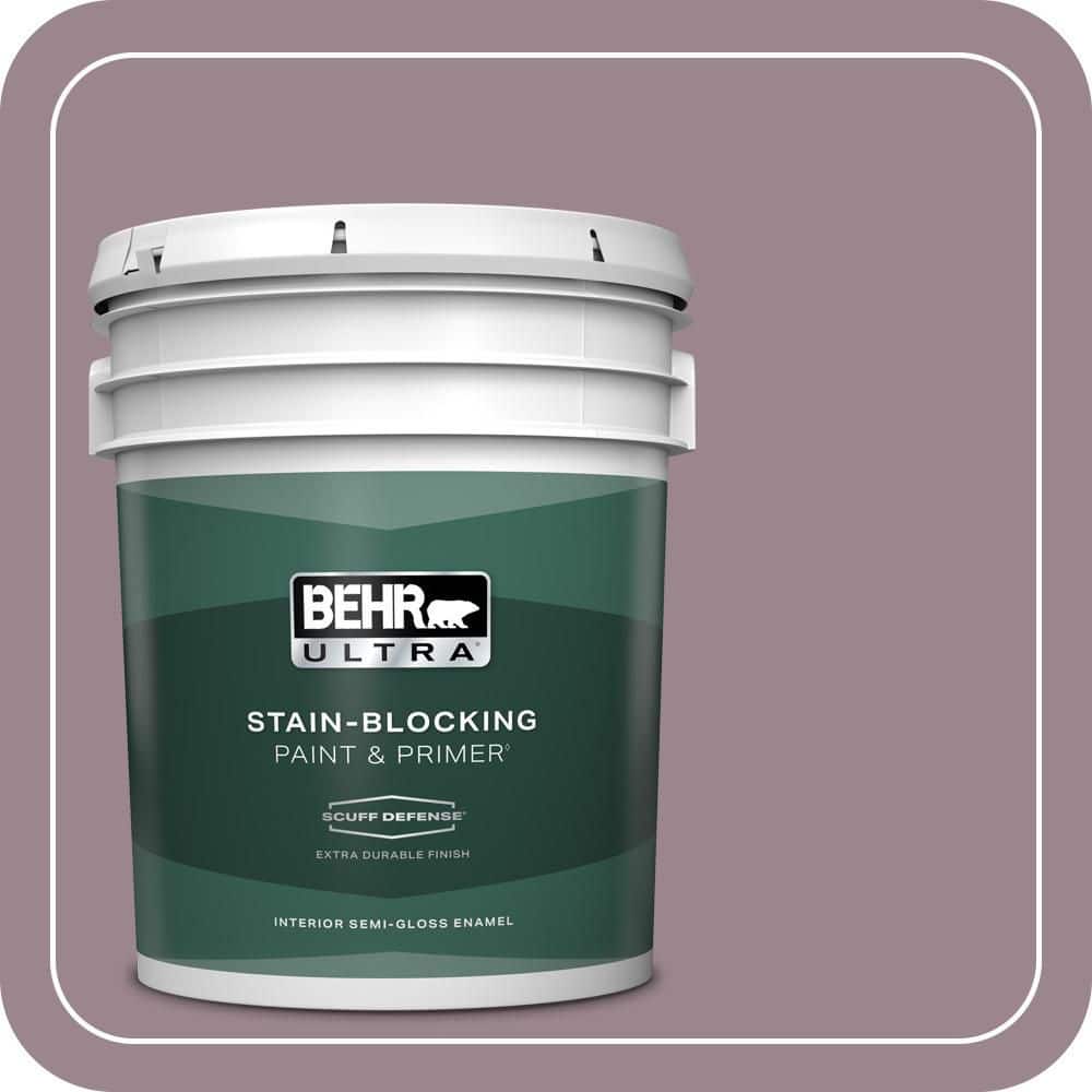 BEHR ULTRA 5 gal. #PPU17-14 Dream Sunset Extra Durable Semi-Gloss Enamel Interior Paint & Primer
