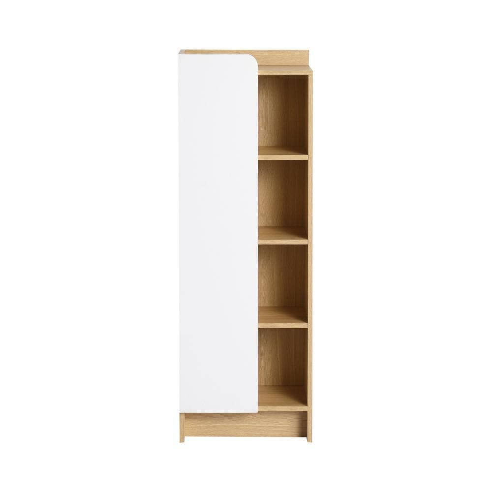 Malwee 16 in. Freestanding Linen Cabinet in Light Oak Unassembled (2)