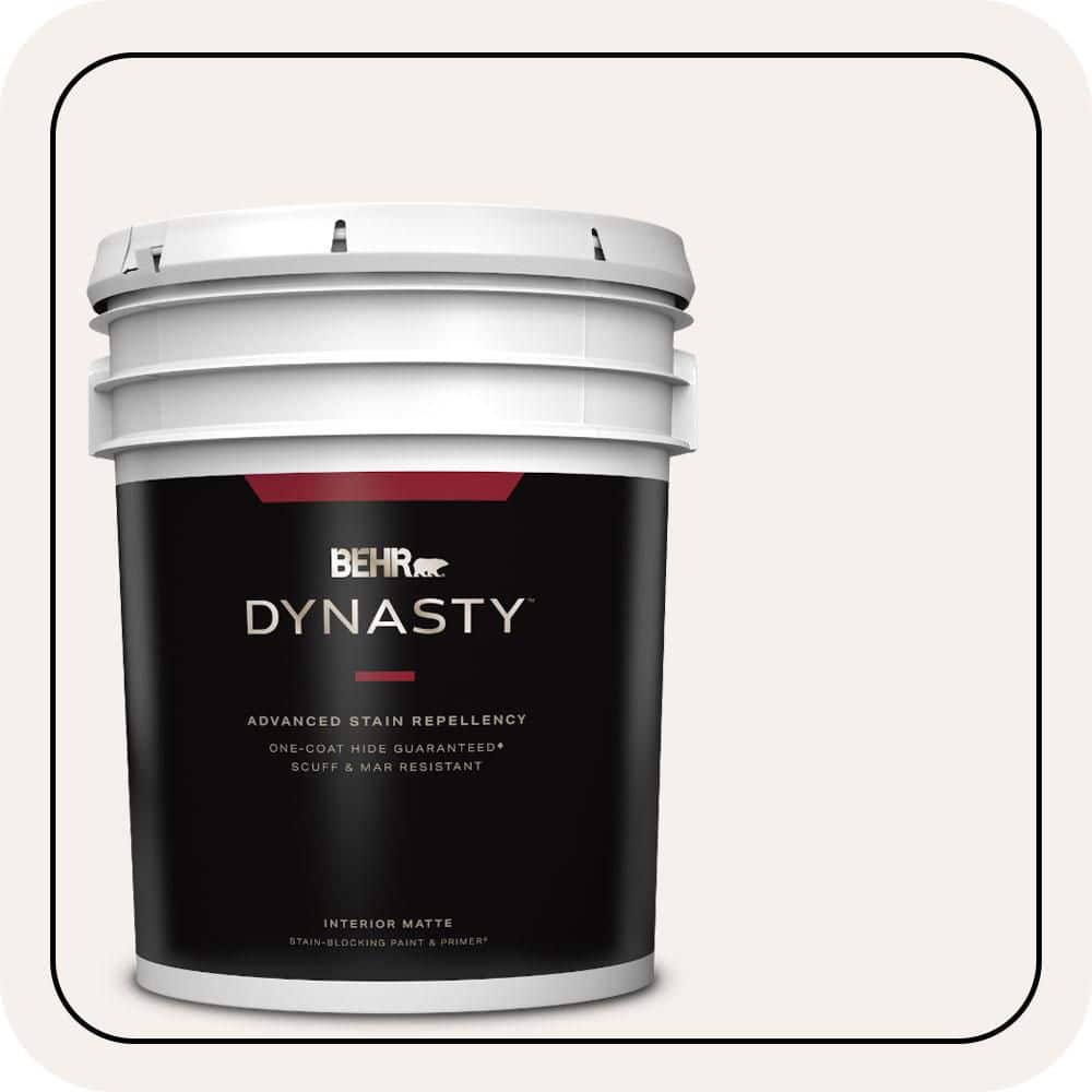 BEHR DYNASTY 5 gal. #W-B-610 Soft Breeze Matte Interior Stain-Blocking Paint & Primer