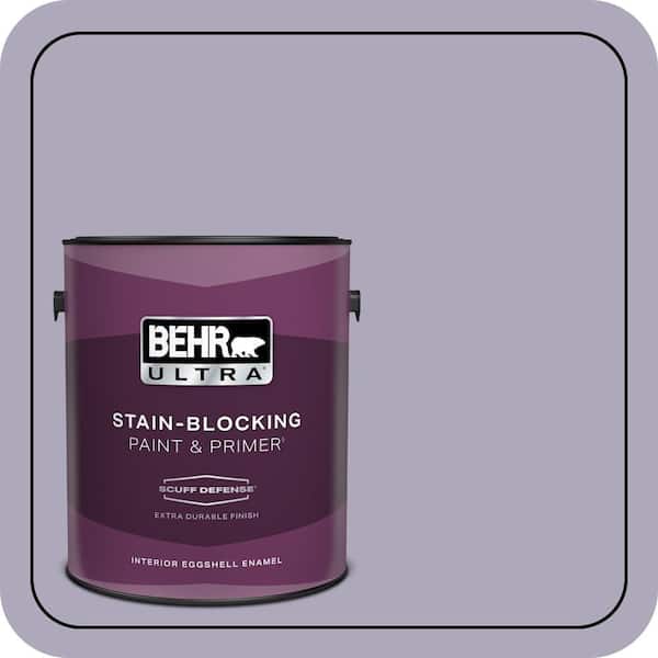 BEHR ULTRA 1 gal. #650E-3 Plum Blossom Extra Durable Eggshell Enamel Interior Paint & Primer (2)