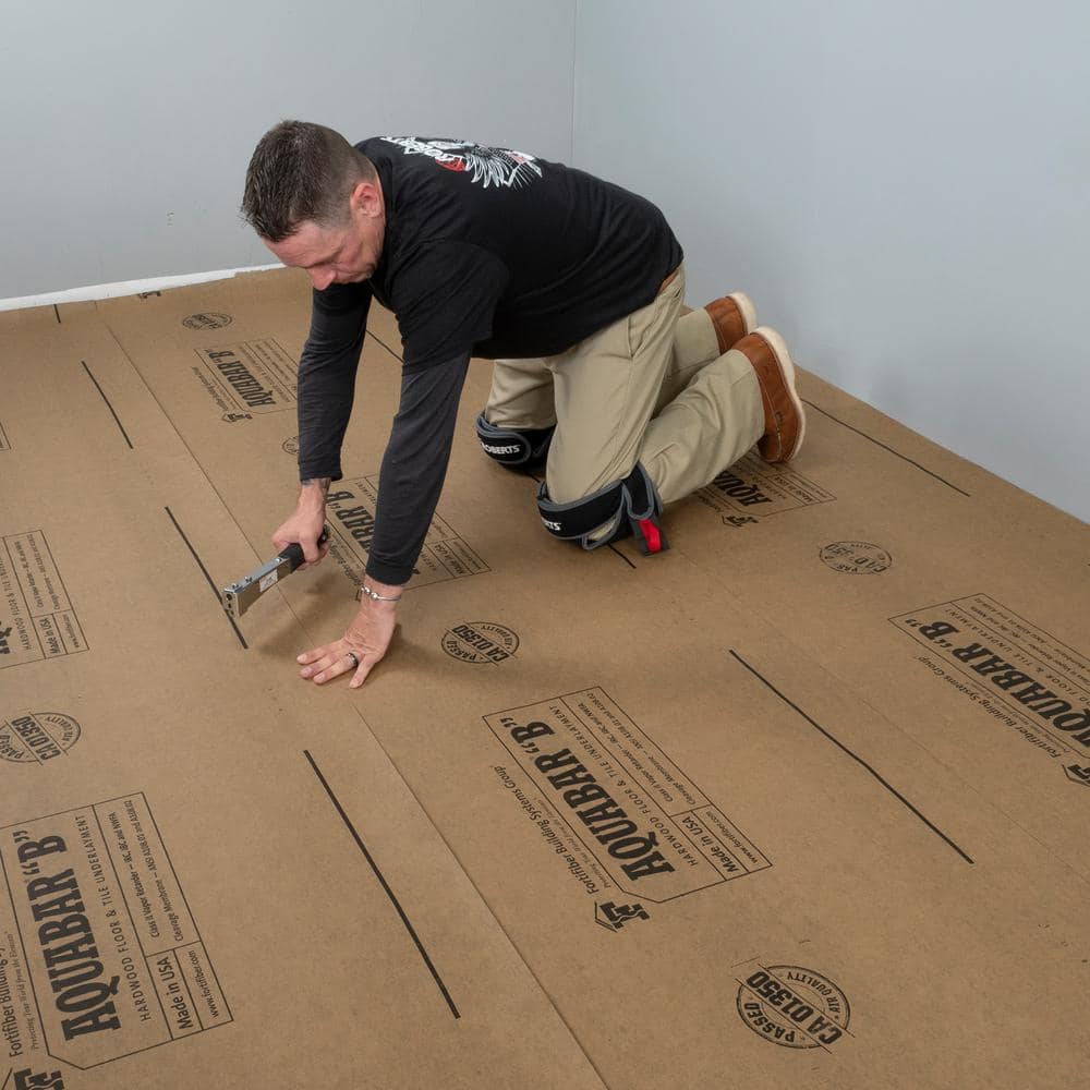 Fortifiber 500 sq. ft. 36 in. Wide x 167 ft. Long x 7 mil Thick Aquabar "B" Tile Underlayment Roll (4)