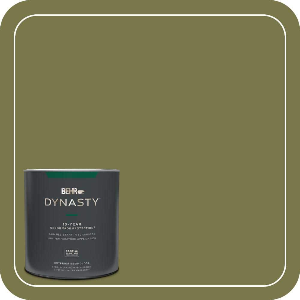 BEHR DYNASTY 1 qt. #S340-7A Garnish Semi-Gloss Exterior Stain-Blocking Paint & Primer