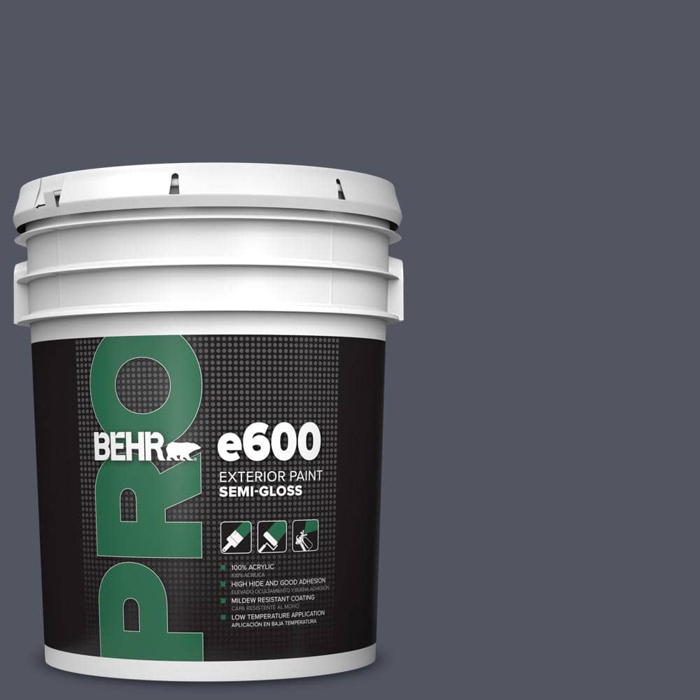 BEHR PRO 5 gal. #MQ5-06 Ball Gown Semi-Gloss Exterior Paint
