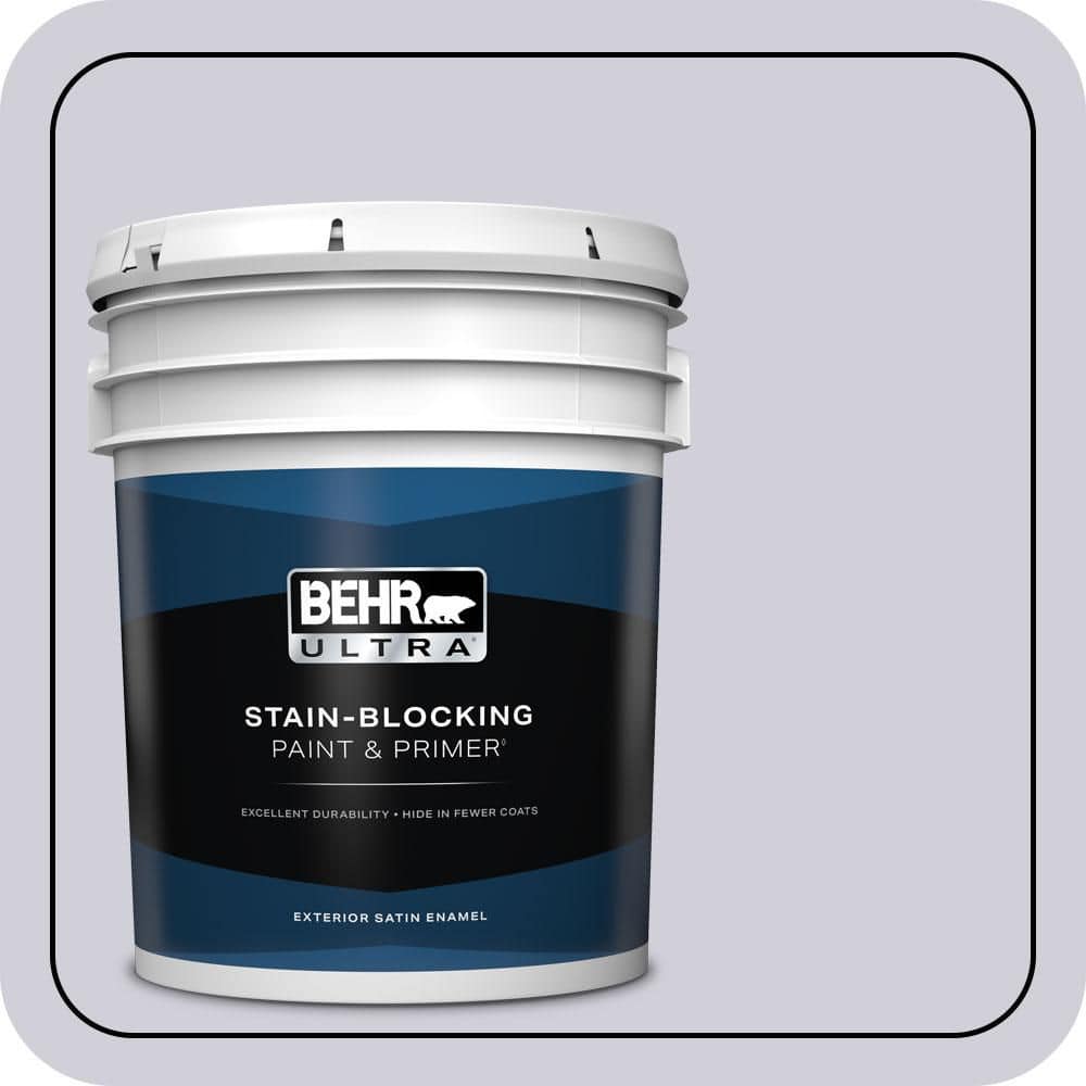 BEHR ULTRA 5 gal. #660E-2 Purple Essence Satin Enamel Exterior Paint & Primer