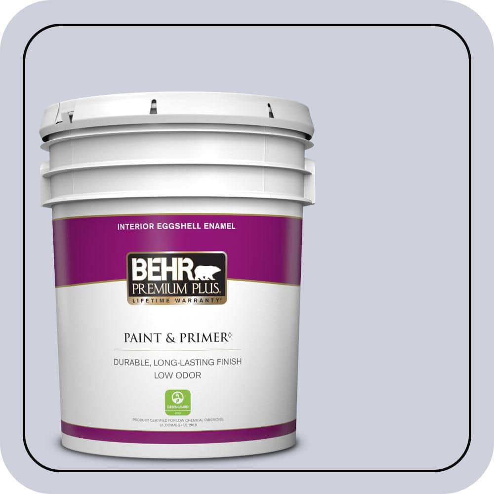 BEHR PREMIUM PLUS 5 gal. #640E-3 Simplicity Eggshell Enamel Low Odor Interior Paint & Primer