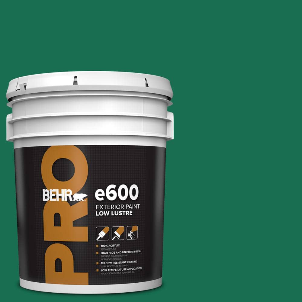 BEHR PRO 5 gal. #S-H-470 Precious Emerald Low Luster Exterior Paint