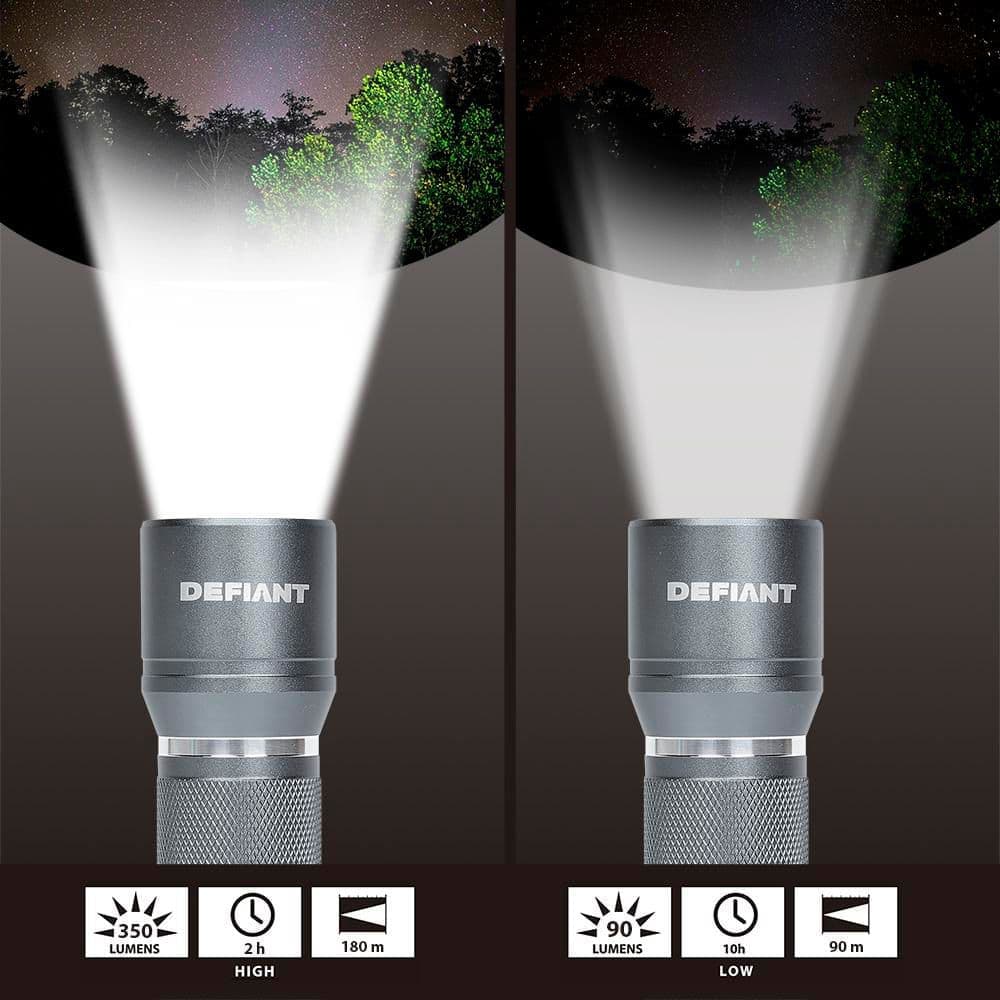 Defiant 350 Lumen LED Alkaline Flashlights (3-Pack) (4)