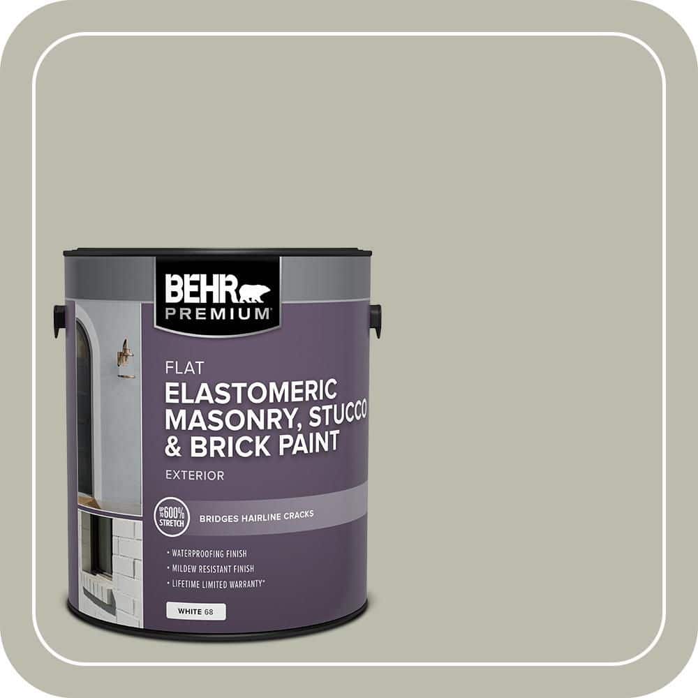 BEHR PREMIUM 1 gal. #MS-50 Prairie Sage Elastomeric Masonry, Stucco and Brick Exterior Paint (1)