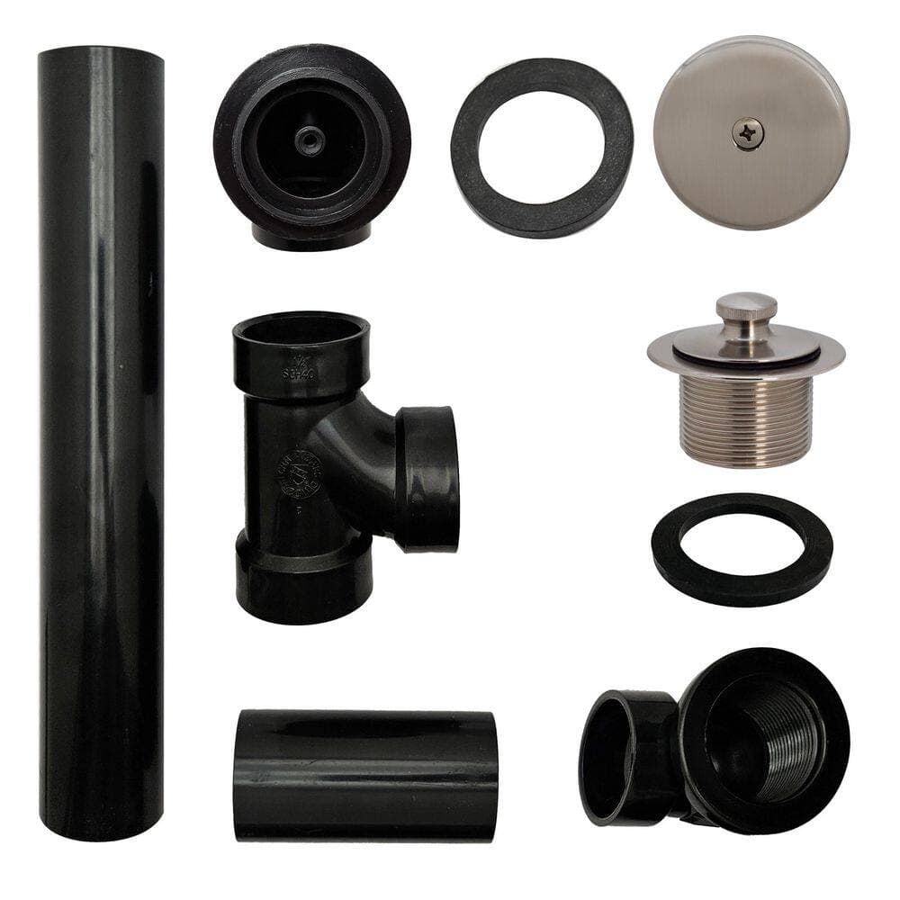 Westbrass 1-1/2 in. Schedule 40 ABS Bath Waste with 1-Hole Elbow (3)