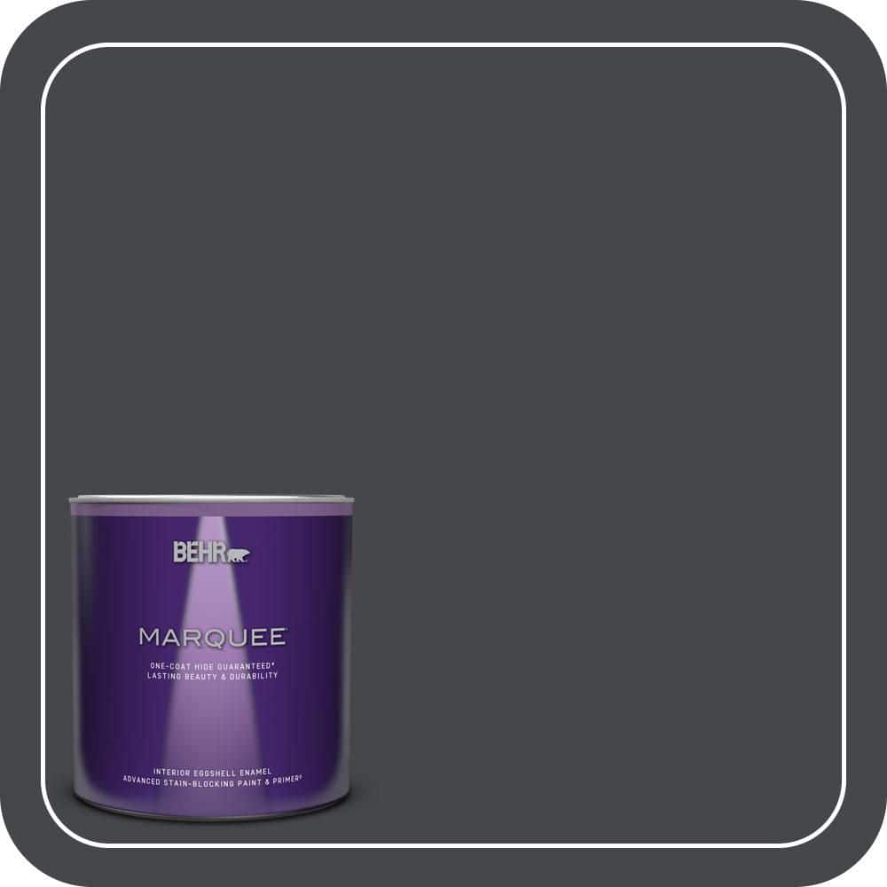 BEHR MARQUEE 1 qt. #PPU26-23A Dark Secret Eggshell Enamel Interior Paint & Primer