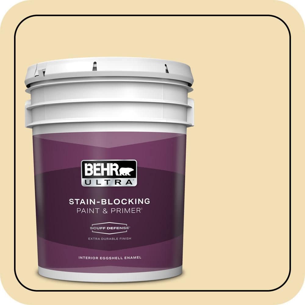 BEHR ULTRA 5 gal. #PPU6-12 Calla Extra Durable Eggshell Enamel Interior Paint & Primer