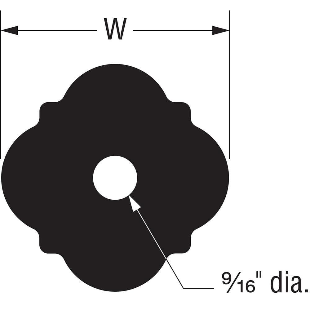 Simpson Strong-Tie Outdoor Accents Mission Collection ZMAX, Black Powder-Coated Decorative Washer (2)