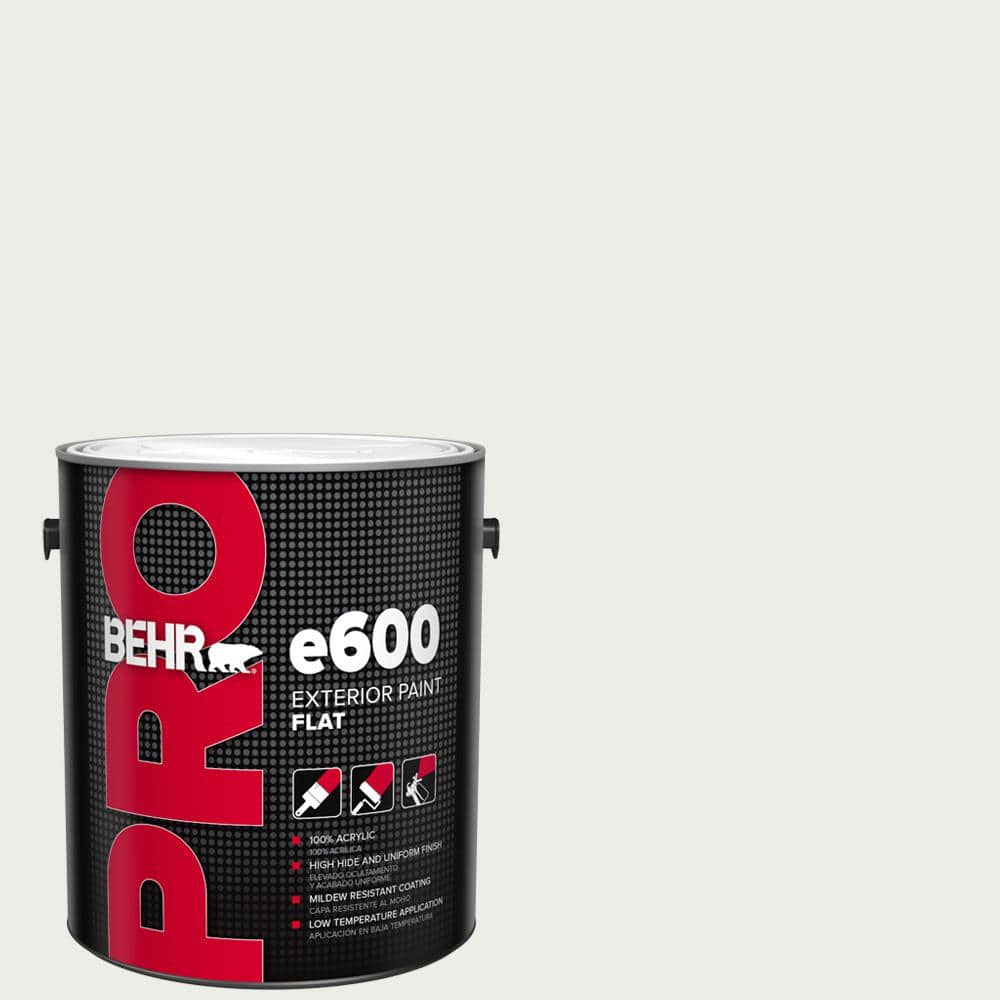 BEHR PRO 1 gal. #52 White Flat Exterior Paint
