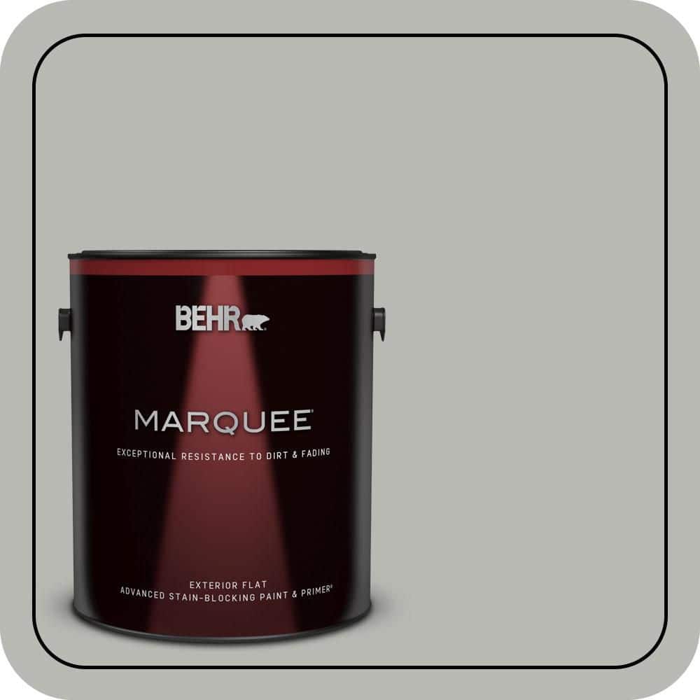 BEHR MARQUEE 1 gal. #PPU18-11 Classic Silver Flat Exterior Paint & Primer