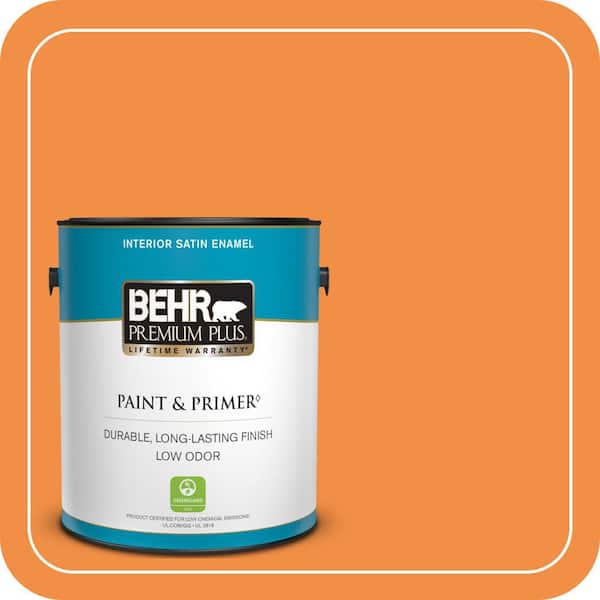 BEHR PREMIUM PLUS #260B-7 Bird of Paradise Enamel Low Odor & Primer (4)