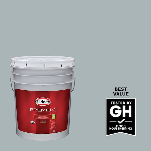 Glidden Premium 5 gal. PPG1036-3 Nautical Star Satin Interior Latex Paint (2)