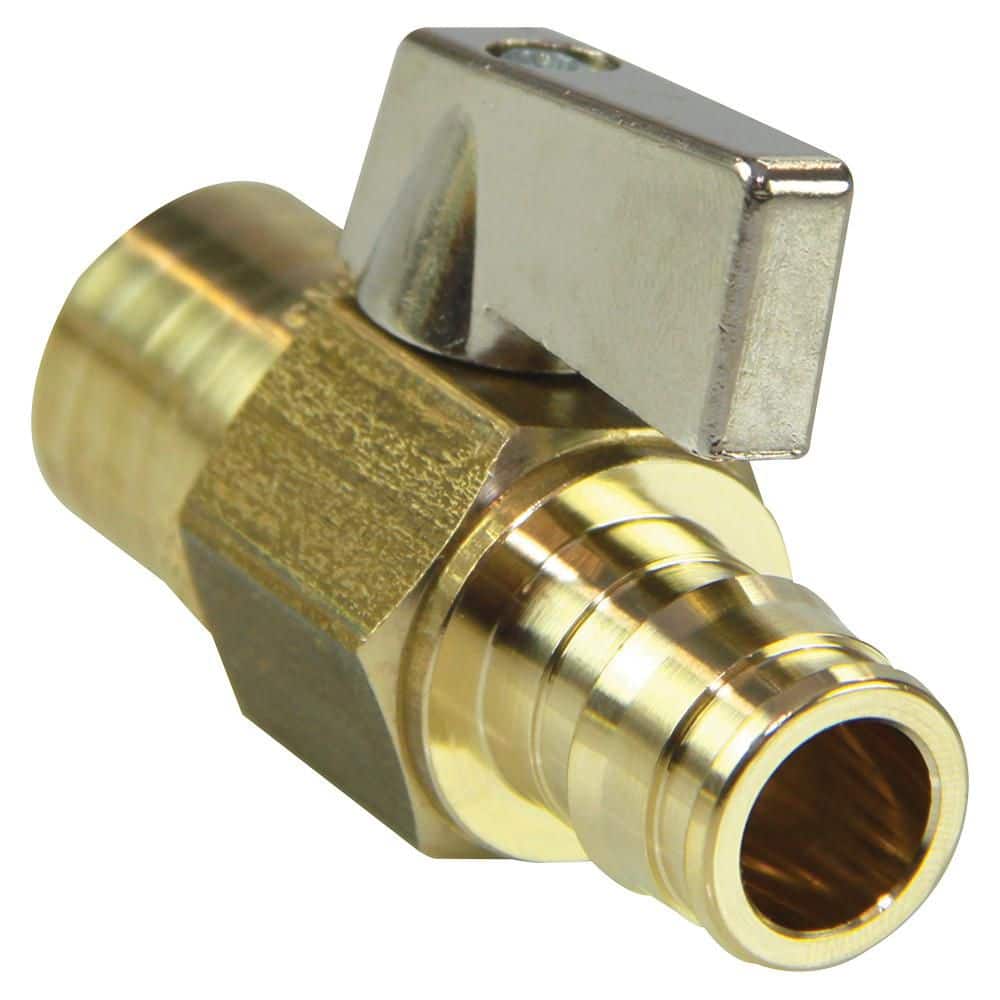 Uponor ProPEX PEX-A Expansion Barb Copper Lead-Free Brass Quarter-Turn Ball Valve Adapter (3)