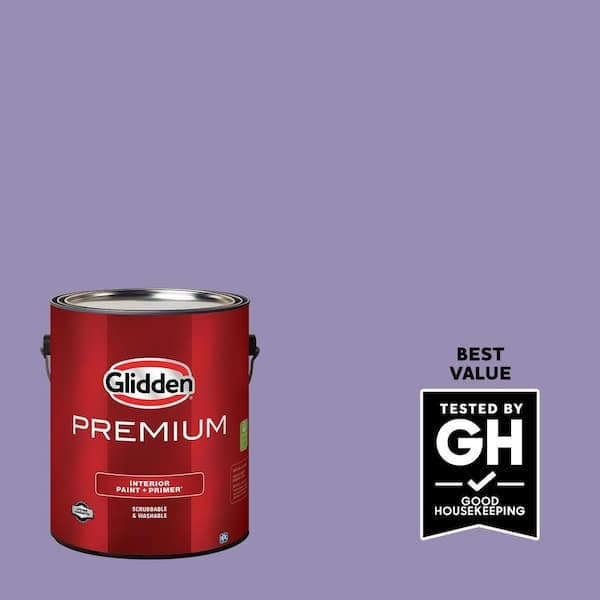 Glidden Premium 1 gal. PPG1175-5 French Violet Eggshell Interior Paint (2)
