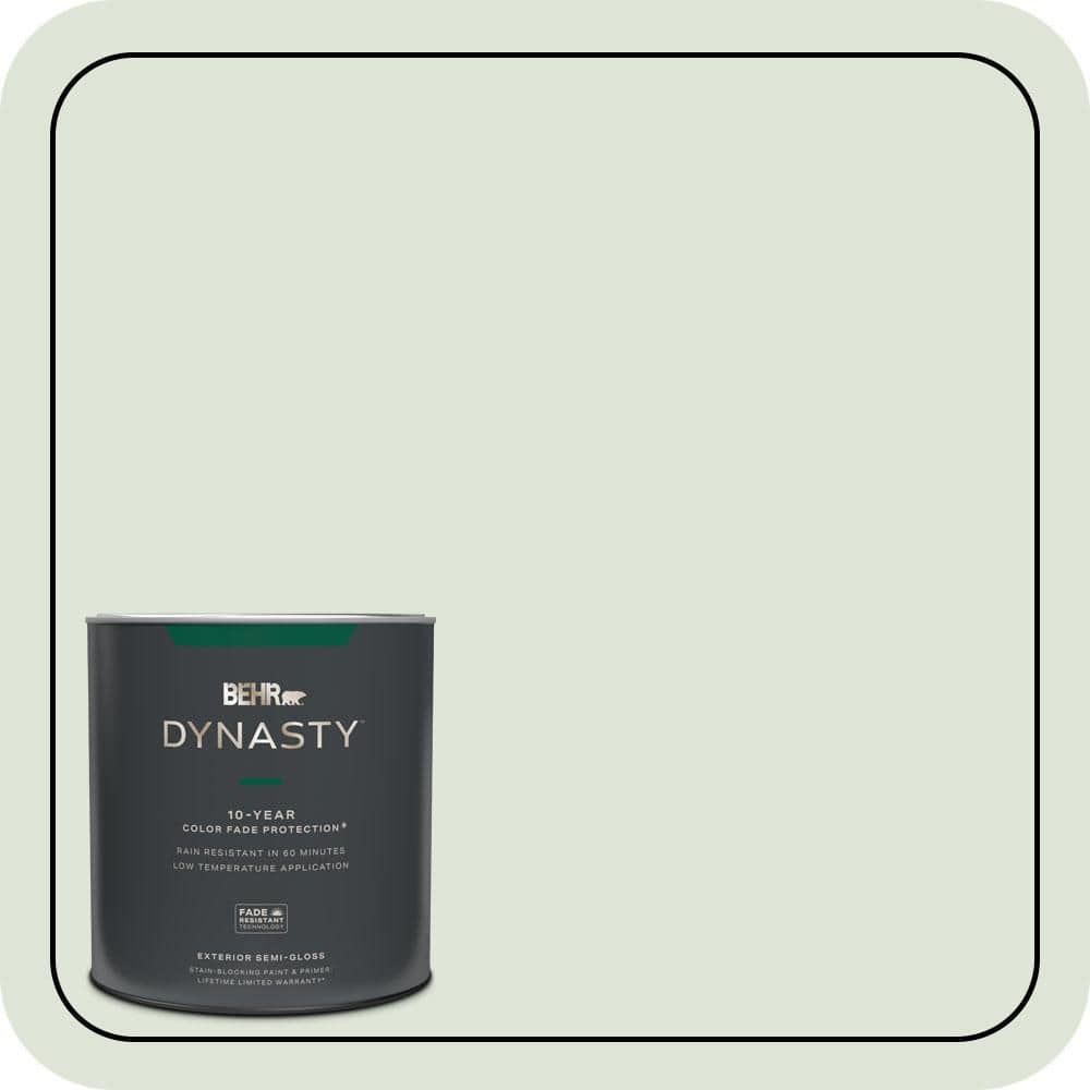 BEHR DYNASTY 1 qt. #S390-1 Sounds of Nature Semi-Gloss Exterior Stain-Blocking Paint & Primer