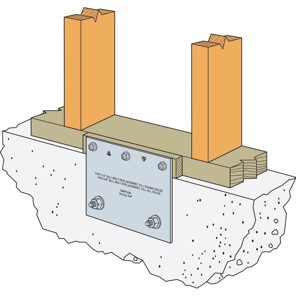 Simpson Strong-Tie FRFP 7 in. x 9 in. Retrofit Foundation Plate (3)