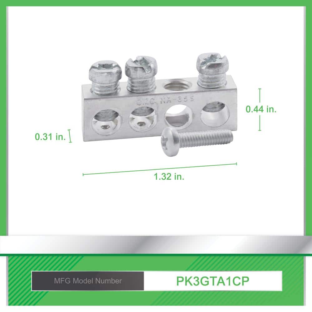 Square D Terminal Ground Bar Kit for QO/Homeline Electrical Panel/Load Center (4)