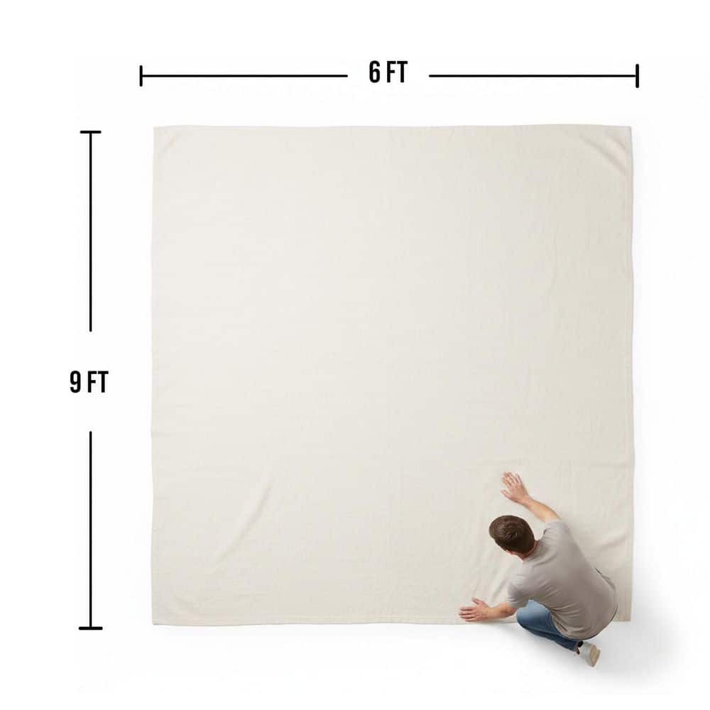 THE CLEAN STORE 6 ft. x 9 ft. Canvas Drop Cloth (Full Case of 12-Units) (3)