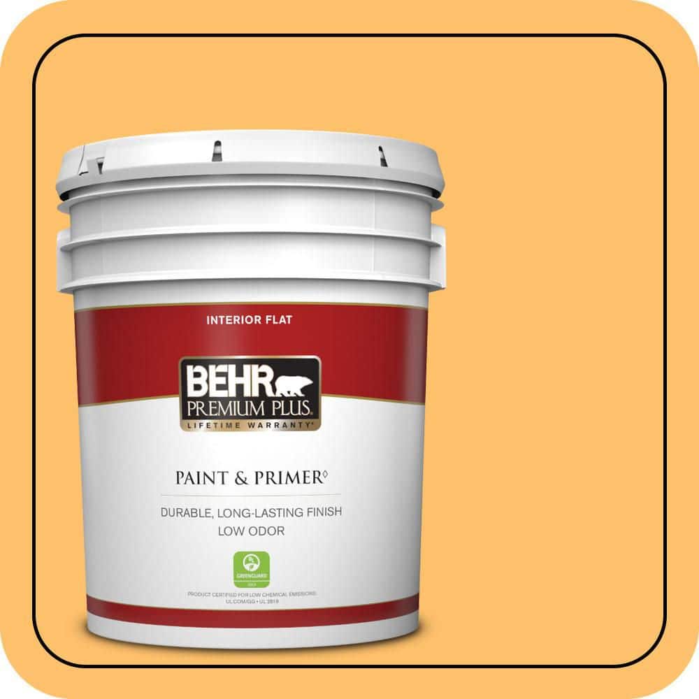 BEHR PREMIUM PLUS 5 gal. #P250-5 Solar Storm Flat Low Odor Interior Paint & Primer