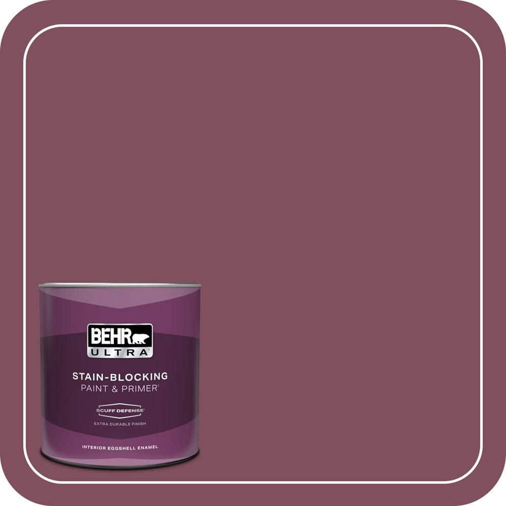 BEHR ULTRA 1 qt. #T17-14 Artful Magenta Extra Durable Eggshell Enamel Interior Paint & Primer