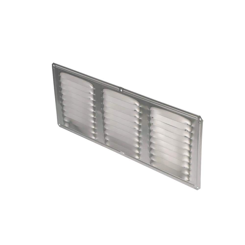 Air Vent 16 in. x 6 in. Rectangular Mill Finish Screen Included Aluminum Soffit Vent (4)
