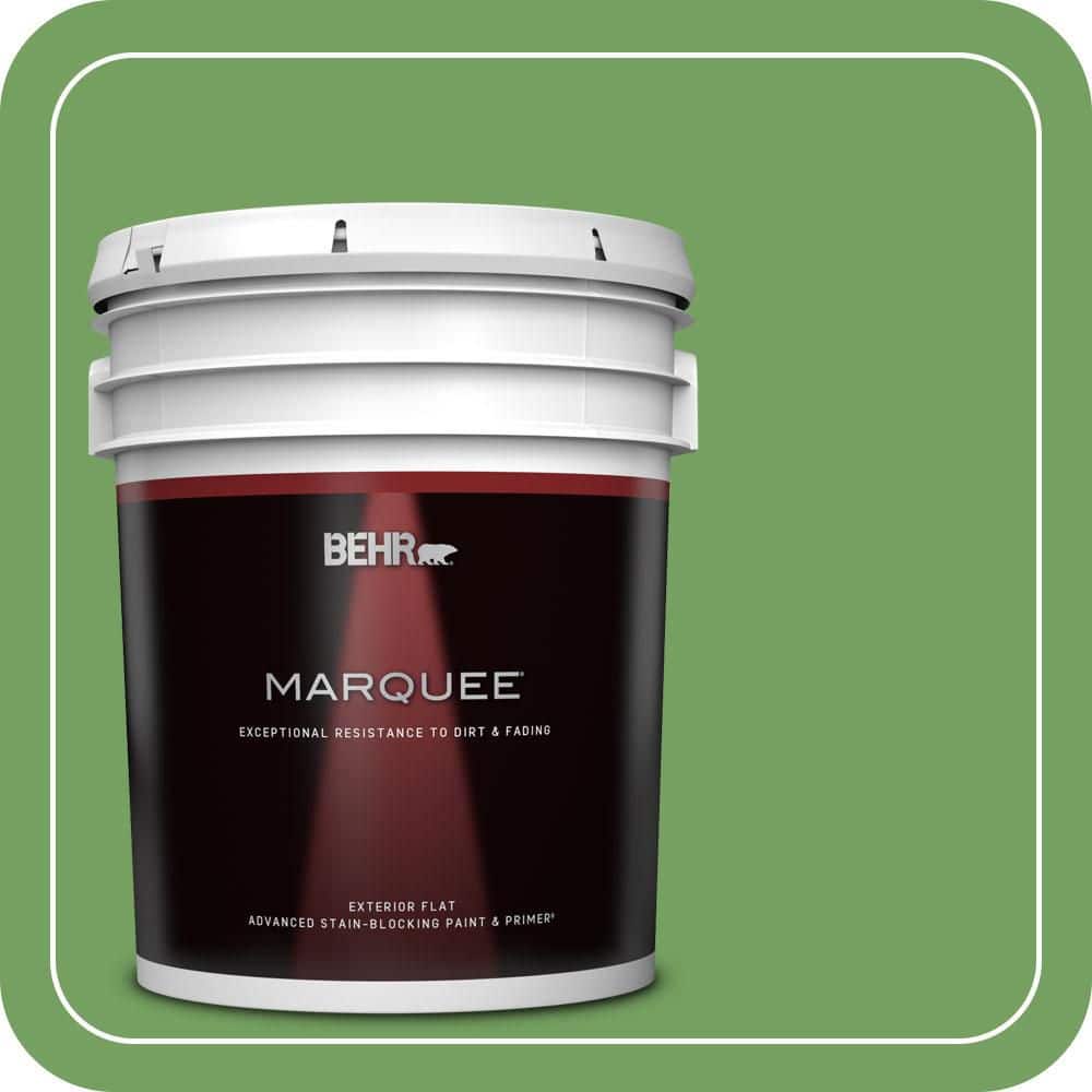 BEHR MARQUEE 5 gal. #MQ4-47 Parakeet Flat Exterior Paint & Primer (1)
