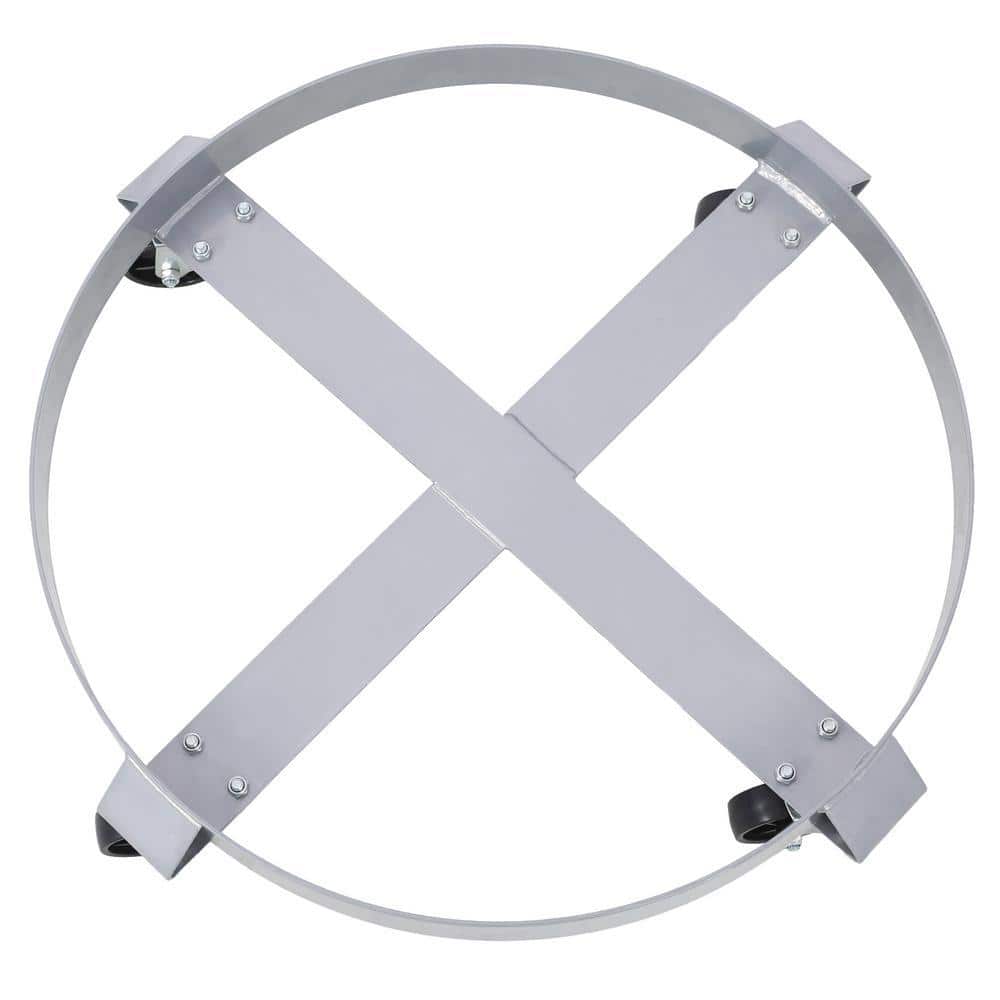 Miscool Ami 1250 lbs. Heavy-Duty Steel Drum Dolly, 55 Gal. Barrel Dolly For Workshops, Factories, Warehouses (2-Pieces) (3)