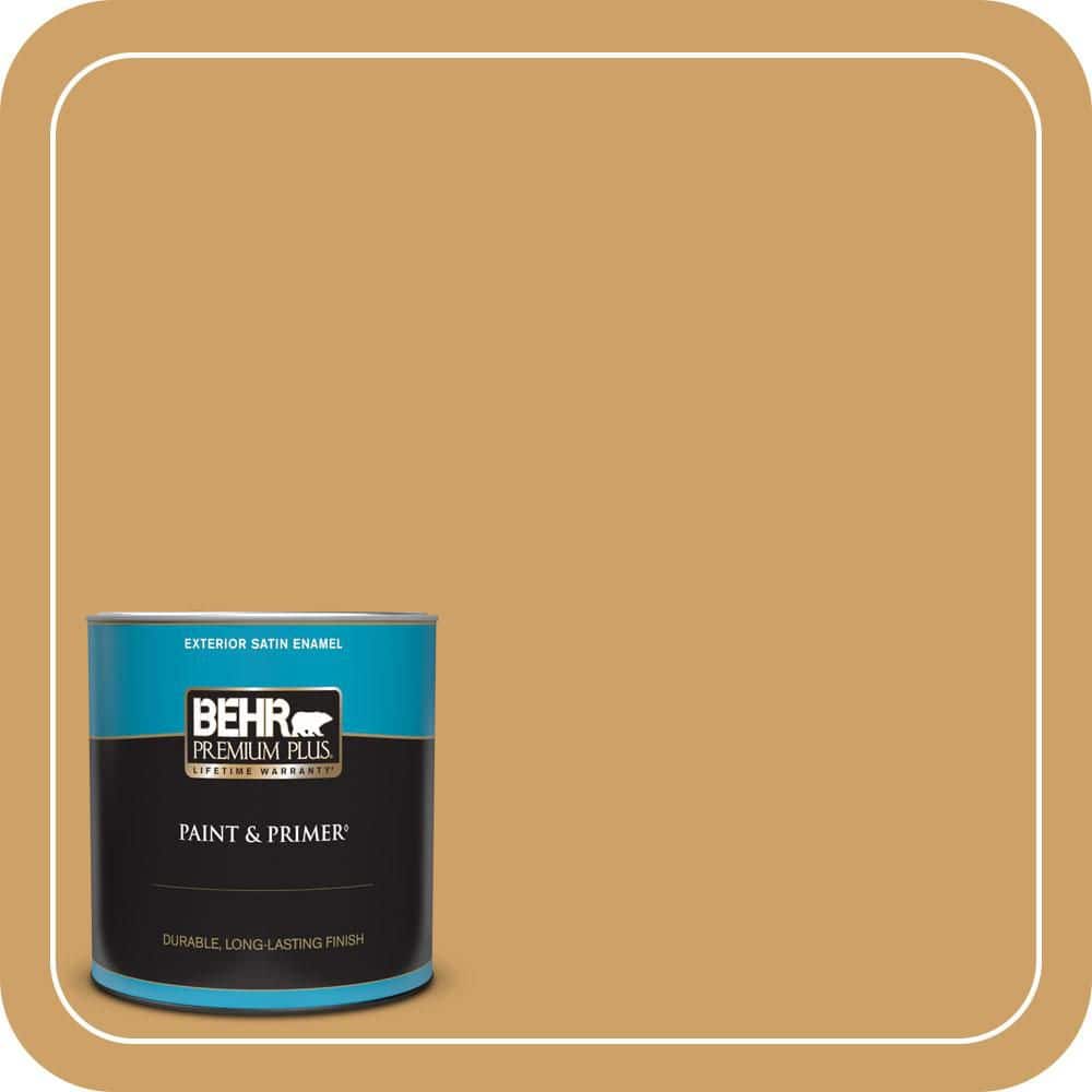 BEHR PREMIUM PLUS 1 qt. #MQ2-16 Summer in the City Satin Enamel Exterior Paint & Primer