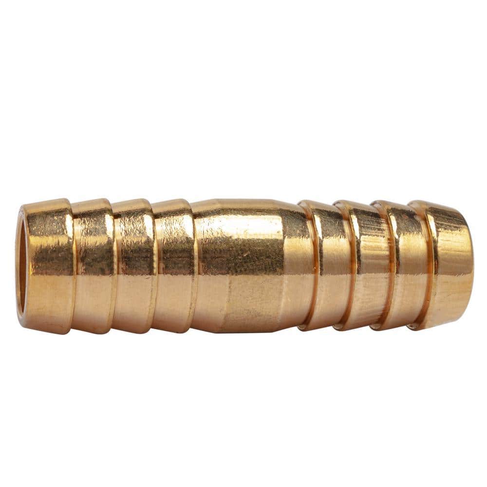 LTWFITTING 5/8 in. I.D. Brass Hose Barb Splicer Fittings (5-Pack)
