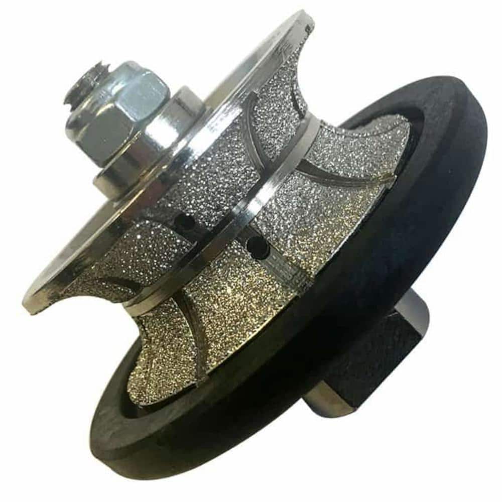 EDiamondTools 1-1/4 in. Full Bullnose Diamond Profile Wheel for Polishers and Grinders on Concrete and Stone, 5/8"-11 Arbor (1)