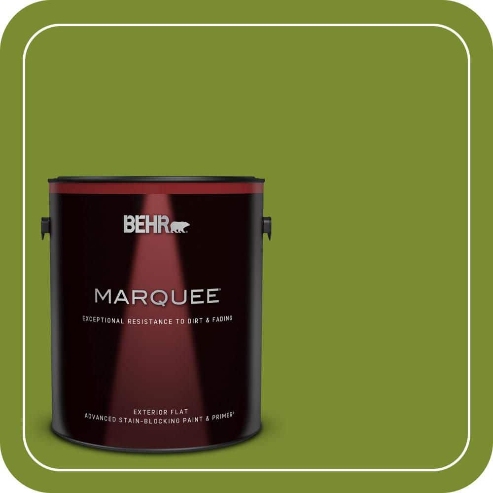 BEHR MARQUEE 1 gal. #P360-7 Sassy Grass Flat Exterior Paint & Primer