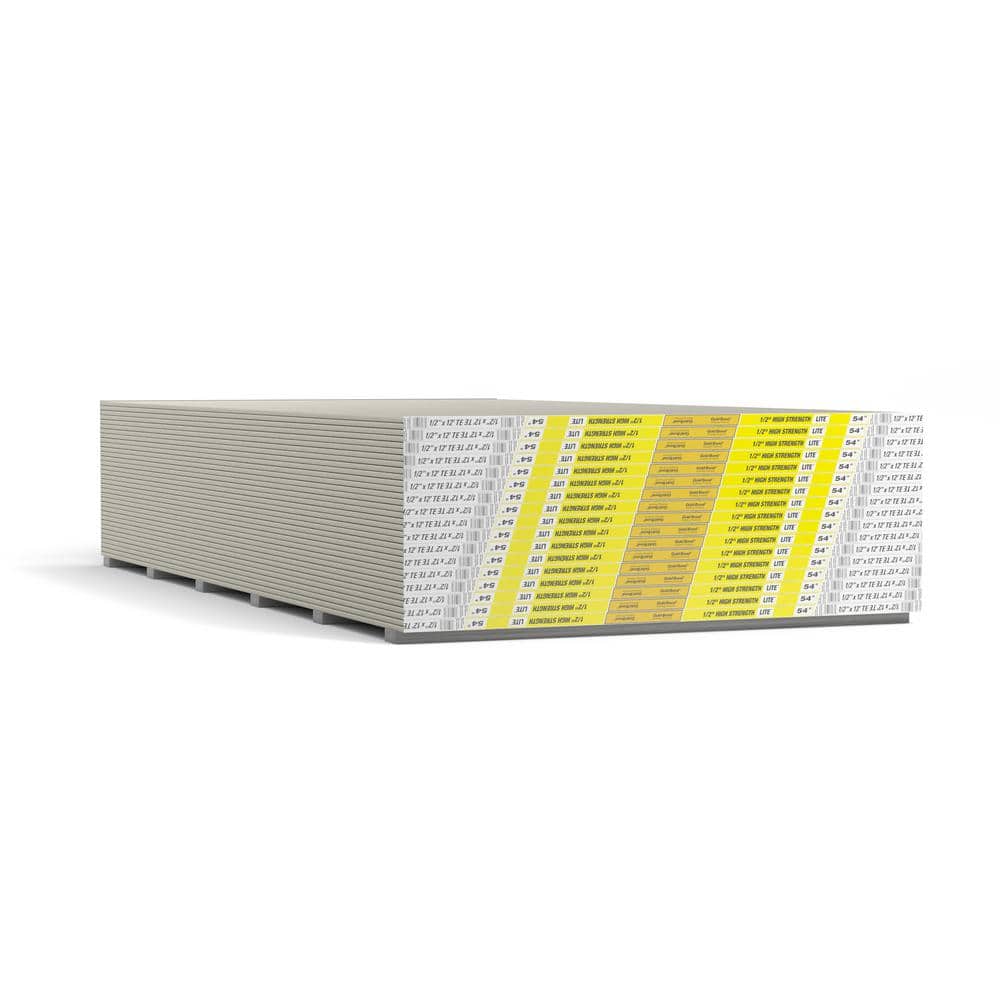 Gold Bond High Strength LITE Gypsum Board 1/2 in. x 54 in. x 12 ft.