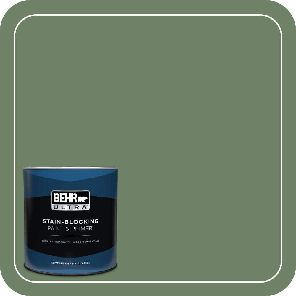 BEHR ULTRA 1 qt. #S390-6 Cliffside Park Satin Enamel Exterior Paint & Primer