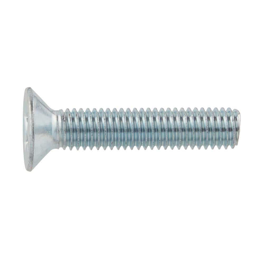 Everbilt M8-1.25 x 40 mm Zinc Flat Head Phillips Drive Machine Screw 2-Piece (3)