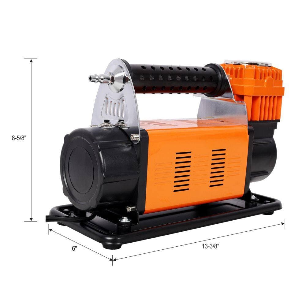 Tidoin 12-Volt Heavy Duty Air Compressor with Pressure Gauge, Max 150 PSI for  Car, SUV, RV, Truck (2)