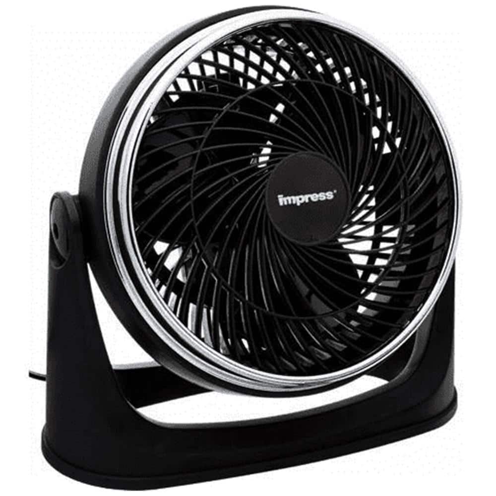 Impress 9 in. Ultra 3 Speed Velocity Table Fan- Black (3)